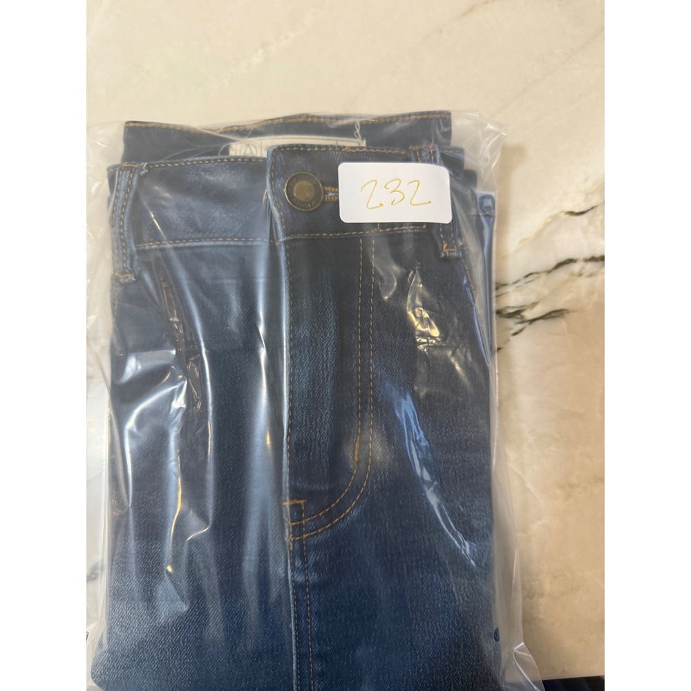 Angel Kiss Los Angeles Dark Wash‎ Denim Pencil Skirt Size M Whiskered Stretch - Picture 10 of 10